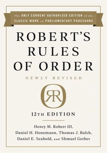 Robert's Rules of Order