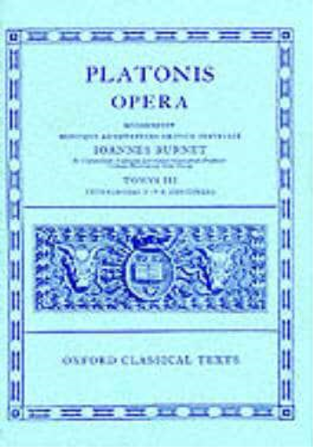 Plato Opera Vol. III