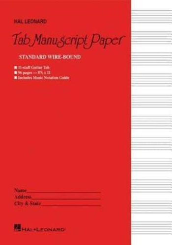 Guitar Tablature Manuscript Paper 